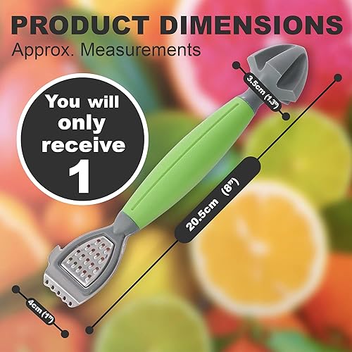 Zesteur de citron 3 en 1, zesteur d'agrumes, zesteur de citron vert, alésoir et râpe avec une poignée douce au toucher, compact pour un rangement facile et passe au lave-vaisselle - Nail Gallerys
