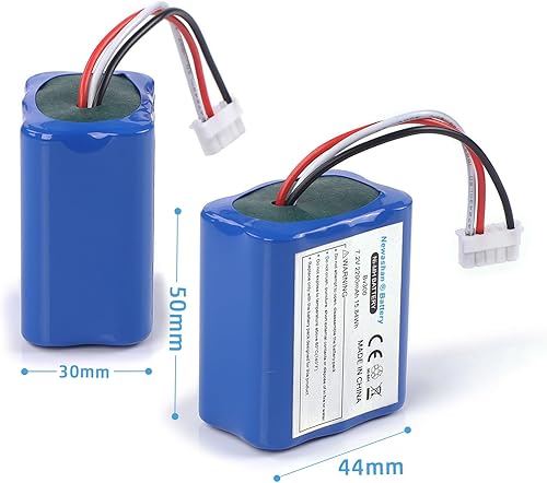 NEWASHAN Batterie Remplacement pour iRobot Braava 380 380T 390T 300 381 2000 Mint 5200 5200B 5200C 7,2V 2200mAh Rechargeable Ni-MH Piles Accu Aspirateur Robot de Nettoyage Laveur Balai à Plancher - Nail Gallerys