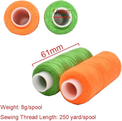 Fil à coudre en coton 60 couleurs pour machine industrielle et couture à la main (60 couleurs) - Nail Gallerys