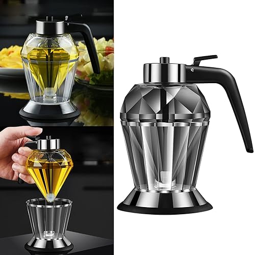 Distributeur d'huile en verre en forme de diamant pour les amateurs de cuisine - Nail Gallerys