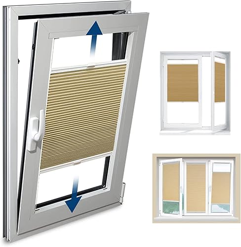 Store Plissé,Stores de Fenêtre en Nid d'abeille,Store Occultant,Store Plissé Antisolaire avec Feuille D'aluminium,Protection Privée,pour Balcon,Salon,Chambre,Personnalisé (WxH: 75x200cm) - Nail Gallerys