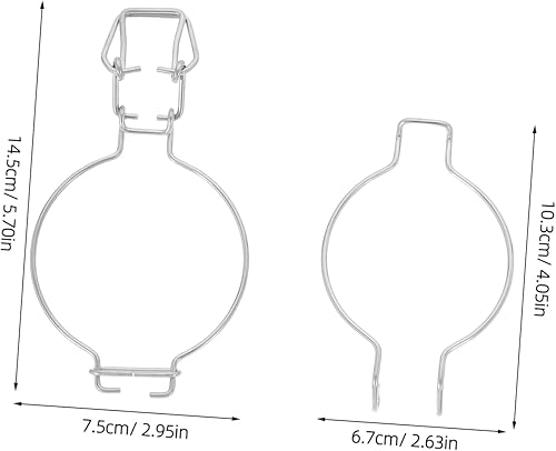 Mobestech Lot De 6 Bocaux Hermétiques en Acier Inoxydable avec Fermeture À Boucle Couvercle À Large Ouverture pour Conserver Le Miel Et La Confiture Argentés - Nail Gallerys