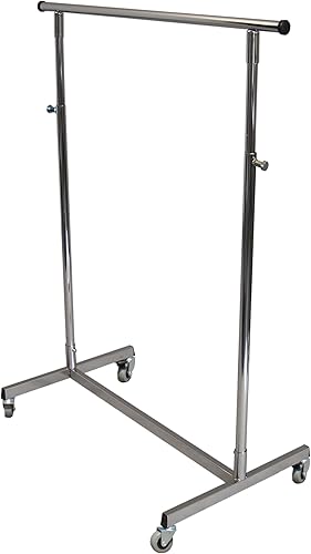 Gerso portant à roulettes de voyage hauteur modulable 100-180 cm tringle à vêtements mobile extensible 98-135cm portemanteau sur roues rallonges - Nail Gallerys