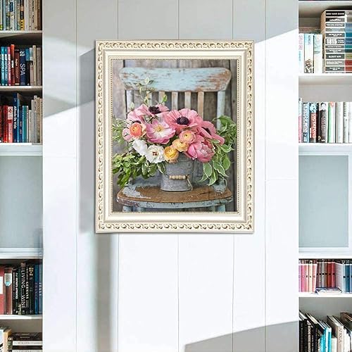 Diamond Painting 5D Diamant Painting,Fleur broderie Diamant Kit Complet Canevas Diamant Painting,Perle Diamant à Coller Tableau Peinture,Point de Croix Kits Mosaique pour la Deco Chambre 30x40cm - Nail Gallerys
