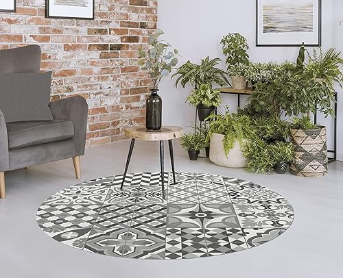 Vilber, Tapis Vinyle Rond Toledo Color 05 Diamètre 78 cm - Nail Gallerys