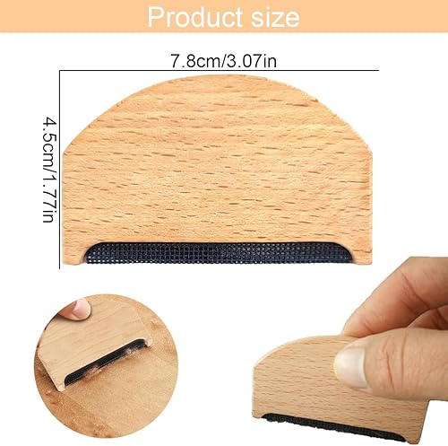 Peigne en cachemire, 3 pièces peigne en laine, rasoir manuel anti-boulochage et peigne en cachemire, rasoir, pour la maison, le bureau, la voiture et les soins de voyage, multicolore - Nail Gallerys