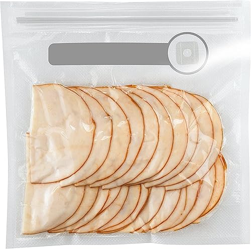 FoodSaver sacs de mise sous vide réutilisables avec fermeture zip à glissière | 950 ml | Pour appareils de mise sous vide alimentaire FoodSaver | Sans BPA | Lot de 26 - Nail Gallerys