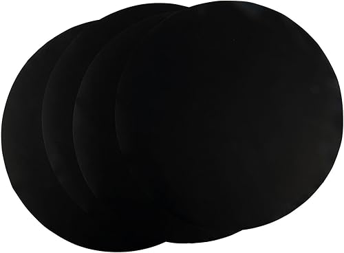 Ensemble de tapis de barbecue pour barbecue au charbon, au gaz ou électrique – Résistant à la chaleur – Feuille de cuisson antiadhésive, lot de 4,40 cm (rond) - Nail Gallerys