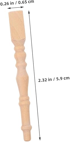 MUCKLILY 8 Pieds De Table Miniatures pour Maison De Poupée Pieds De Meubles Miniatures Accessoires De Table À Manger Miniatures Pieds De Table De Maison De Poupée Miniatures en Bois - Nail Gallerys