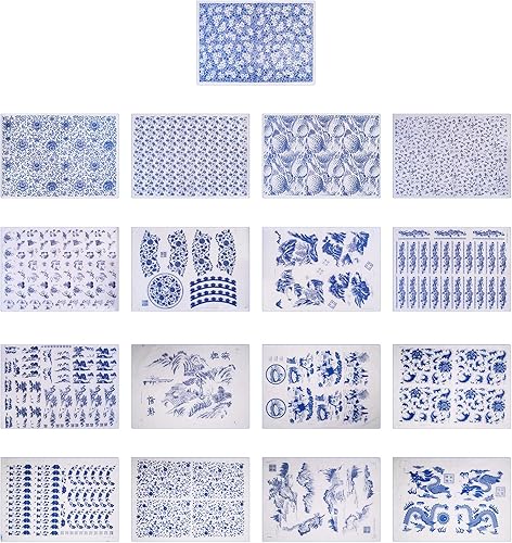Décalques en céramique pour poterie, argile, papier de transfert sous glaçure, papier de décalcomanie en porcelaine pour poterie - Nail Gallerys