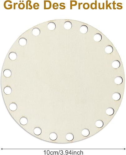 JRSHIRLEYLTD Lot de 6 bases rondes en bois de 10 cm pour décoration et artisanat - Nail Gallerys