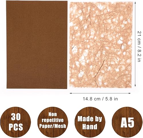 30 Feuilles Scrapbooking Papier, A5 Papier Texturé Point de neige Maille, Papier Tissu Matériaux de Scrapbooking pour Bricolage Arts Artisanat Album Journalisation (14,8 x 21cm) - Nail Gallerys