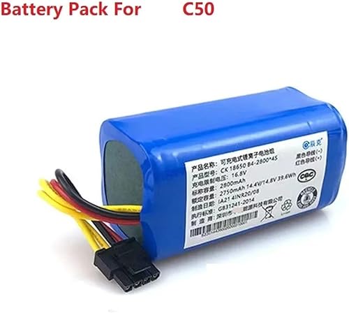Batterie Li-ion 14,4 V 2800 MAh, Compatible Avec Les Pièces De Rechange Des Aspirateurs Robots 360 Et C50 - Nail Gallerys