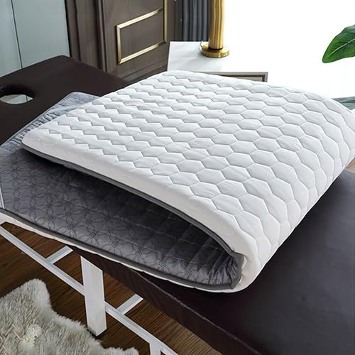Surmatelas en mousse à mémoire de forme pour table de massage - Pour salon de beauté, spa - Avec trou de respiration, tête trapézoïdale et surmatelas sans lit - Nail Gallerys