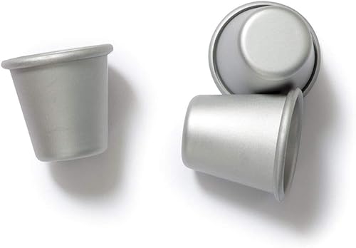 Decora, 0062962 Moule professionnel pour Baba en aluminium anodisé, Lot de 6 moules, Design professionnel, Idéal pour réaliser un dessert de la tradition italienne, Argenté. - Nail Gallerys