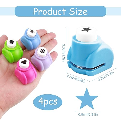 4pcs Perforatrices Sapin De Noël : Forme De Cœur,Papier D'angle,Étoile À Cinq Branches,Flocon De Neige,Perforatrice De Papier,Idéal Pour Projets Diy,Scrapbooking, Bullet Journaling Et Cartes De Vœux - Nail Gallerys