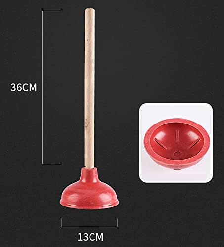 KOMUNJ Ventouse de vidange à piston - Pour toilettes, lavabo, baignoire, douche - Ventouse - Facile d'entretien et respectueux de l'environnement avec manche - Nail Gallerys