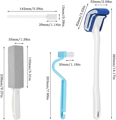 FOCCTS 12Pcs Brosse de Toilette en Pierre Ponce de Nettoyage avec Poignée pour Enlever Taches et Anti-calcaire Nettoyage pour Piscine, Plaque de Cuisson, Carrelage Cuvette des Toilettes - Nail Gallerys