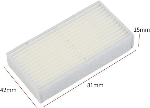 HomeVortex SilverCrest Lot d'accessoires pour aspirateur robot avec 6 brosses latérales et 5 filtres compatibles avec 3000 A1 - Nail Gallerys