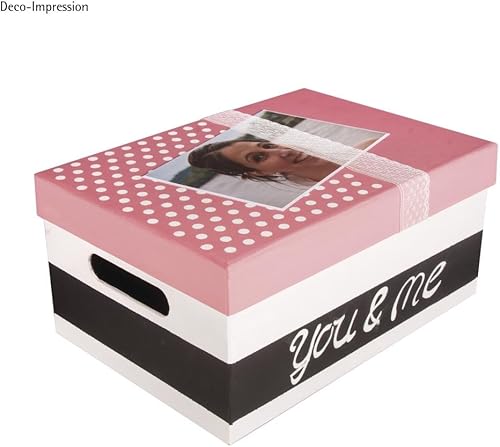 Rayher Boite de rangement, 1 pce., 26X18,5X13cm, papier-maché, 100% FSC recyclé, à personnaliser, arts créatifs, rangement, photos, souvenirs -67227000 - Nail Gallerys