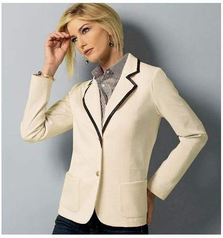 Butterick Patterns B5926 Patron de Veste pour Femme Blanc Tailles B5 36 à 44 - Nail Gallerys