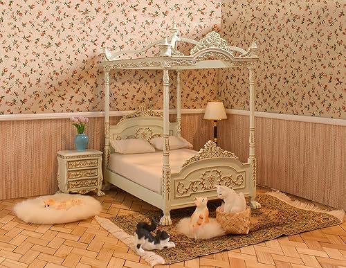 iLAND Figures décoratives de chat, avec accessoires de maison de poupée à l'échelle 1:12, décoration de gâteau, petite figurine de chat, cadeau de décoration pour chats - Nail Gallerys