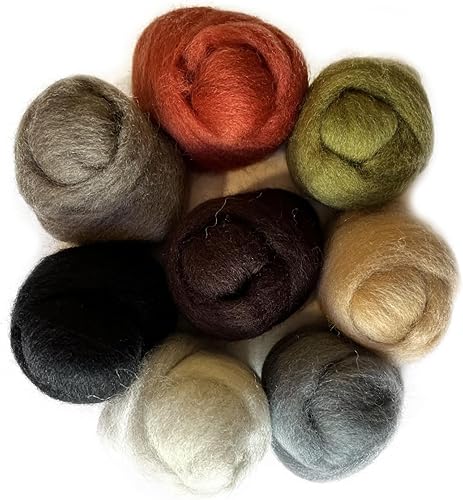 Wistyria Editions The Wool Barn Mèches discontinues de Laine 30,5 cm 0,25 Oz 8 kg-Rustic - Nail Gallerys