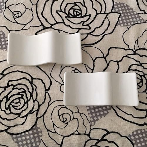 LODDEYEE Lot de 10 supports de baguettes en céramique et repose-cuillère en porcelaine blanche pour la maison, la cuisine, les fêtes - Nail Gallerys