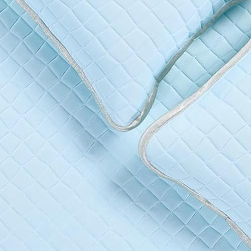 Sharplace Protège-Matelas rafraîchissant, Tapis Frais, Facilement Lavable pour Les dormeurs Chauds, Housse de Matelas fraîche, draps-Housses rafraîchissants, Bleu 1.82.0m - Nail Gallerys