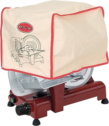 RGV 190/250 Housse pour trancheuse en coton Blanc/rouge - Nail Gallerys