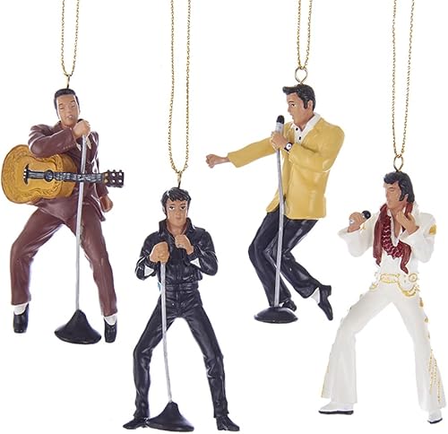 Kurt S. Adler Elvis Presley Coffret Cadeau 4 pièces 6,3 cm - Nail Gallerys