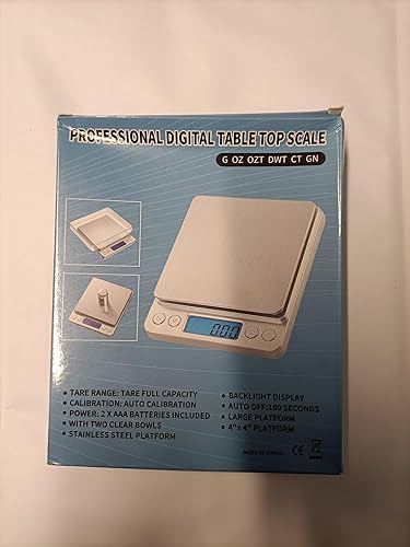 Balance de Precision 500g/0.01g, Balance de Poche avec Écran LCD Rétroéclairé（7 Unités）Petit Balance de Bijoux Balance de Cuisine de Haute Précision, Balance Numérique avec Fonction de Tare - Nail Gallerys