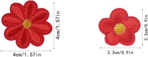 50 Pièces Fleur Patch Brodé, Patch Thermocollant Fleurs Mixtes Mini Brodés Florale Écusson Thermocollant à Fleurs Patch Thermocollant Pour Vêtements,Jeans, T-Shirt, Chapeaux, Jupe - Nail Gallerys
