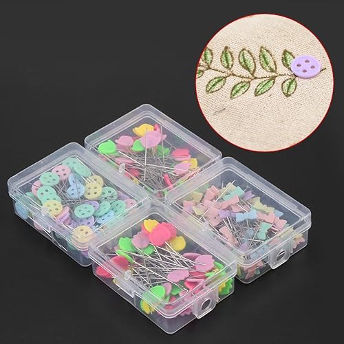 300 pièces épingles à tête Plate épingles à Courtepointe Droites 4 Épingles à matelasser Ronde pour Patchwork Couture à la Main Aiguilles de Bricolage projets d'artisanat, 2 Pouces (Type 2#) - Nail Gallerys