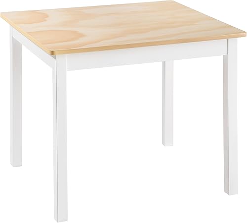 TecTake 402376 Ensemble Table et 2 Chaises en Bois | Naturel Blanc - Nail Gallerys