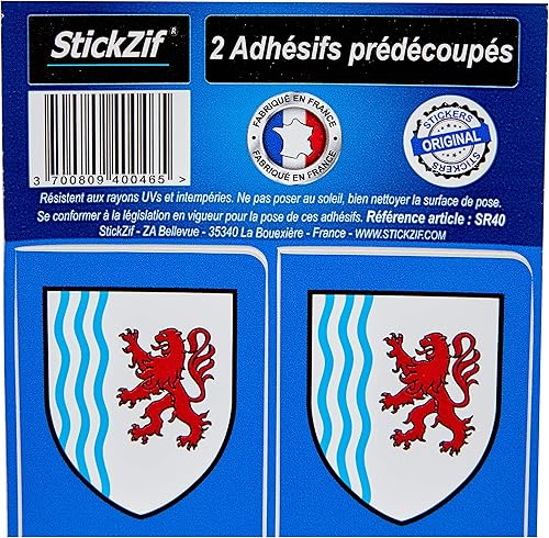STICKZIF SR40 Autocollant Plaque Département 40, Set de 2 - Nail Gallerys