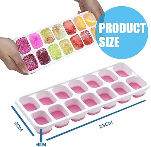 BECHS 2 Pcs Bacs À Glaçons En Silicone Avec Couvercle Moule A Glacon Empilable Certifié Lfgb Et Sans Bpa Glacon Moule Reutilisable Pour Whisky Cocktail Glaces Congélateur Boissons - Nail Gallerys