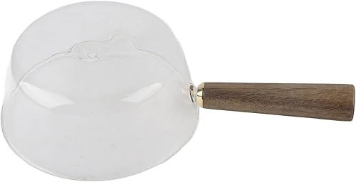Pot à Lait en Verre avec Bec en Forme de V et Manche en Bois, Ustensiles de Cuisine, Casserole à Lait, Casserole, Ustensiles de Cuisine pour la Cuisine, Ustensiles de Cuisine - Nail Gallerys