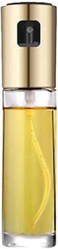 Lot de 3 vaporisateurs d'huile en verre de 70 ml pour restaurant, barbecue, vaporisateur, flacon réutilisable et lavable pour ustensiles de cuisine Doré - Nail Gallerys