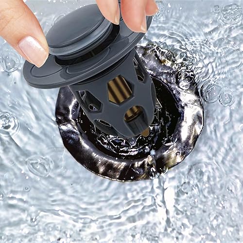 Bouchon de vidange à noyau sphérique, 3,5 à 3,5 cm, filtre anti-obstruction, bouchon de lavabo avec attrape-cheveux, bonde de lavabo - Nail Gallerys
