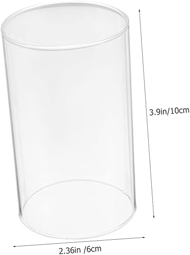 HYTROVE 2 Pièces Abat-Jour de Bougie Bougies sans Flamme Qui scintillent lumières LED Mur bougeoir Verre bougeoir en Verre Abat-Jour en Verre pour Bougie bougeoirs cylindriques Un Verre - Nail Gallerys