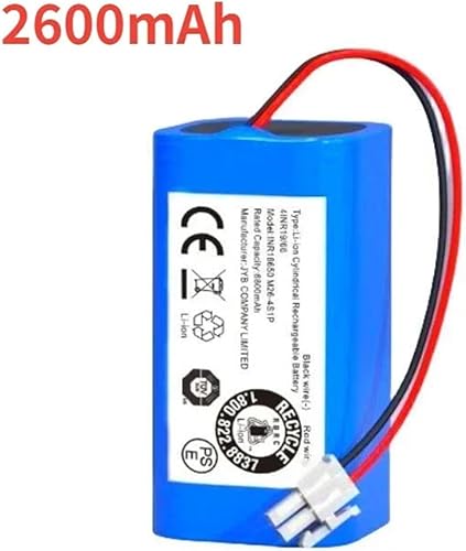 ZWFYJEWU Batterie Lithium Rechargeable 14,4 V 3500 MAh, Compatible avec Les Aspirateurs Robots Ilife A4s, A6, V7s Plus, A9s, W400 (M26-4S1P)(3500mah) - Nail Gallerys