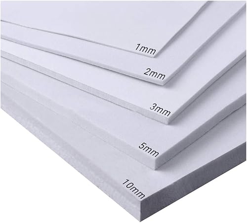Youmu 1 pièce en mousse EVA Feuilles 35 x 50 cm enfants fait à la main DIY Craft Cosplay Modèle 1-10 mm d'épaisseur (35 cm x 100 cm-Blanc, Thickness 10 mm) - Nail Gallerys