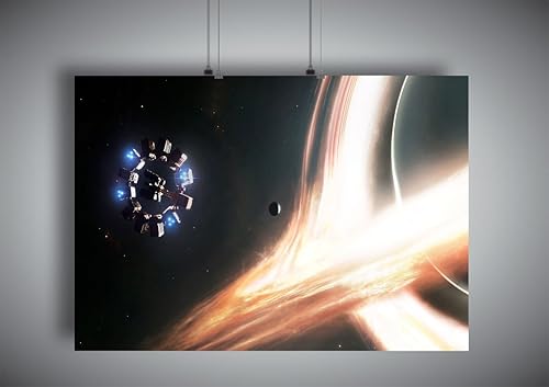 Poster Interstellar Station Espace Galaxie Wall Art 02 - Nail Gallerys