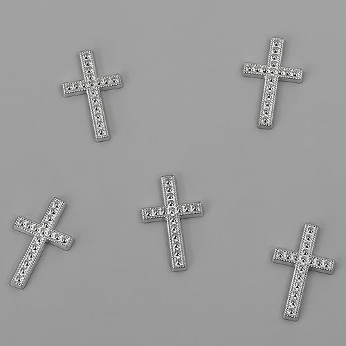 Oblique-Unique® Lot de 25 croix pour décoration de table de confirmation baptême communion - Nail Gallerys