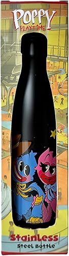BOUTEILLE ACIER ISOTHERME DOUBLE PAROI - Gourde Inox Reutilisable Poppy Playtime - Maintien chaud et froid 12h - Pour sport, voyage, quotidien, 500ml - BPA Free - Licence Officielle - Nail Gallerys