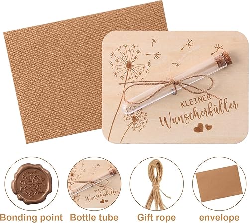 Flycppo Cadeau en Argent avec Enveloppes,Cadeau de Mariage en Bois,Cadeau d'argent du Anniversaire en Bois,Carte de Vœux en Bois pour La Famille,Les Amis,Les Hommes Et Les Femmes - Nail Gallerys