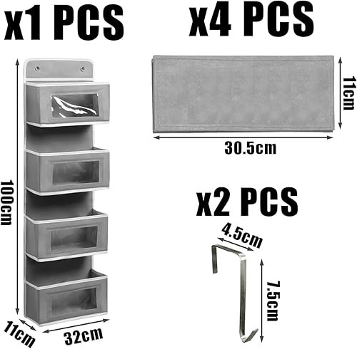1 sac de rangement suspendu, outils de rangement derrière la porte, sac de rangement pour téléphone portable, sac de rangement multicouche, sac suspendu de grande capacité, pas de sac suspendu à - Nail Gallerys