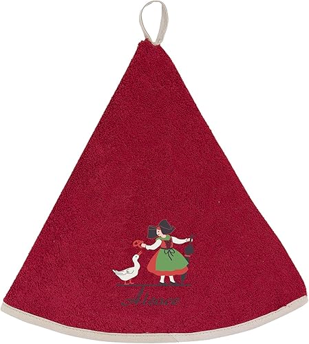 Winkler - Essuie-mains - Essuie-mains cuisine - Serviette de cuisine - Serviette mains - Absorbant - 100% Coton - Rouge - Alsacienne Oie - Nail Gallerys