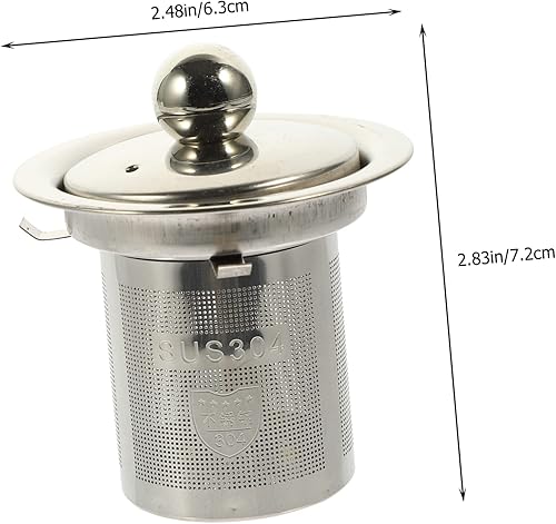 Gatuida Accessoires de filtre à thé infuseur à thé en maille théière avec infuseur passoire théière pour thé en vrac remplacement passoires à thé tamis à théâtre Acier inoxydable - Nail Gallerys
